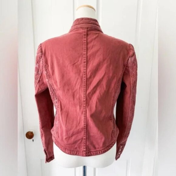 Free People Women's Pink and Red Jacket - Picture 2 of 8